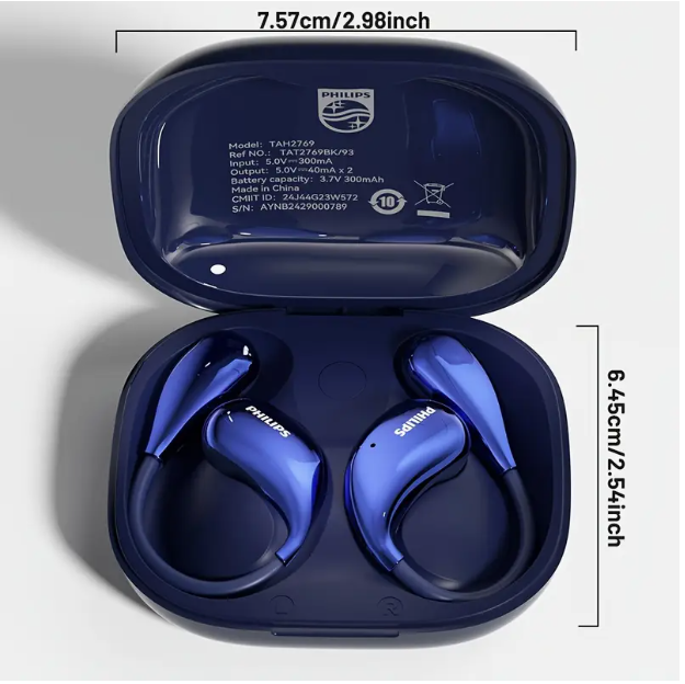 Wireless ANC Touch-Control Earbuds for Philips – Panoramic Sound, USB-C Charging, Sport & Daily Use