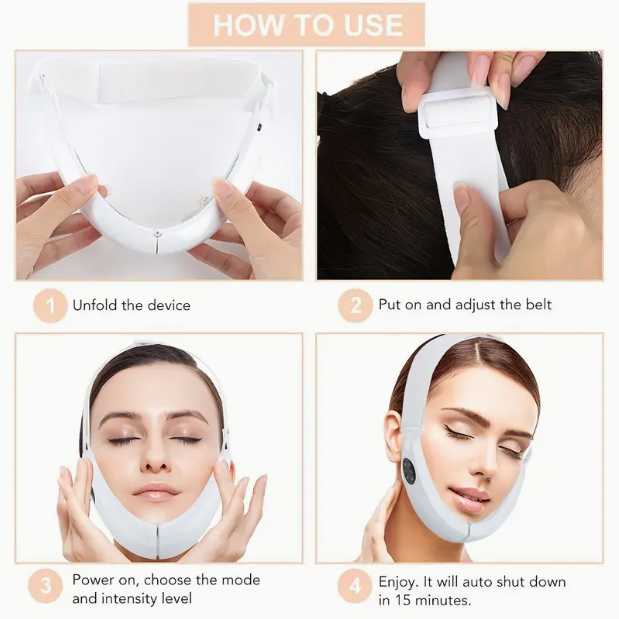 USB-Rechargeable V-Line Face Lifting Massager – Sculpt & Firm for a Youthful Look