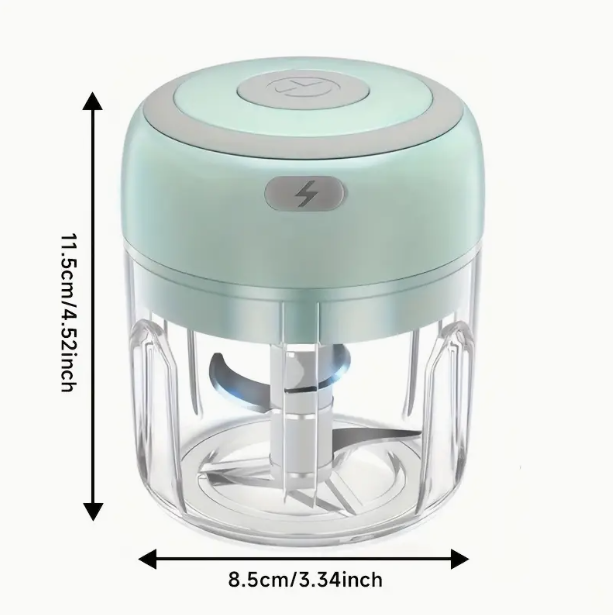 Rechargeable Cordless Mini Food Processor – 250ml USB Electric Chopper