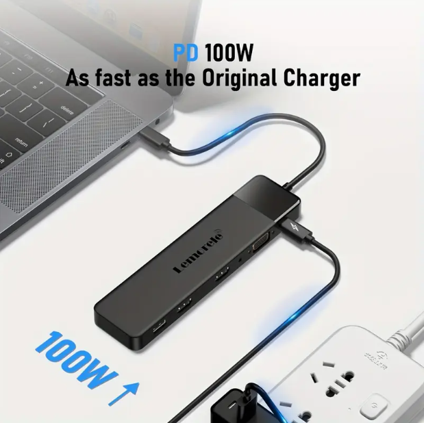 13-in-1 USB-C Hub Docking Station – 4K HDMI, VGA, Ethernet & Multi-Port Adapter