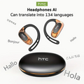 HTC NE35 AI Translation Earbuds – Real-Time Translator, Open-Ear Design, Bluetooth 6.0