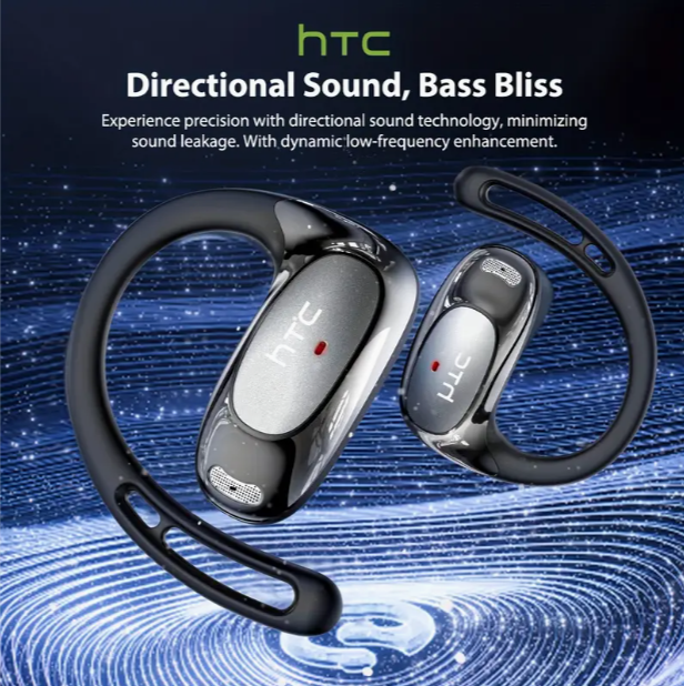 HTC NE35 AI Translation Earbuds – Real-Time Translator, Open-Ear Design, Bluetooth 6.0