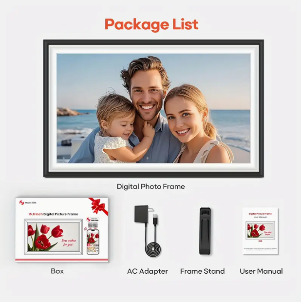 32GB WiFi Digital Photo Frame – 10.1″ FHD IPS Instant Display & Gift Frame