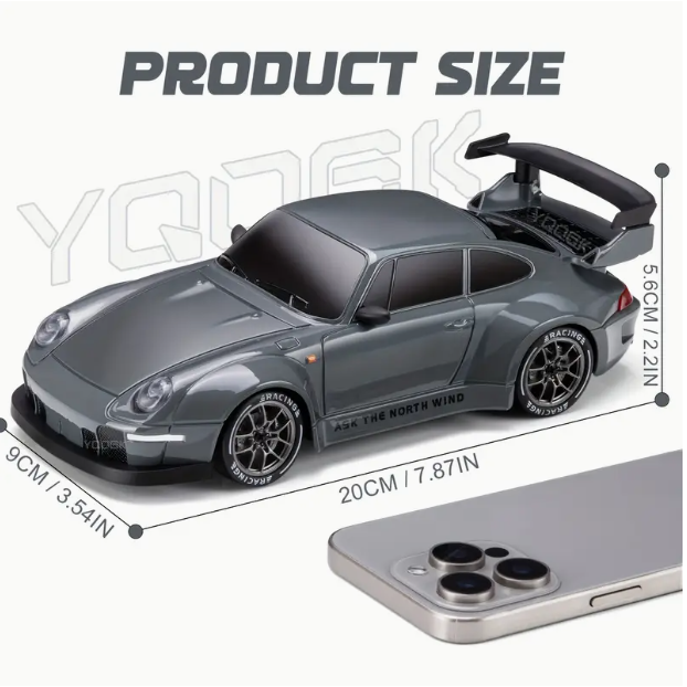 1:24-Scale 4WD Remote Stunt RC Car with Lights — 2.4 GHz Drift & Off-Road Toy