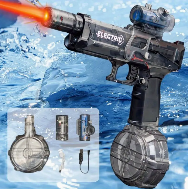 Dual Automatic Electric Water Guns – Long-Range Summer Pool & Outdoor Toy Set