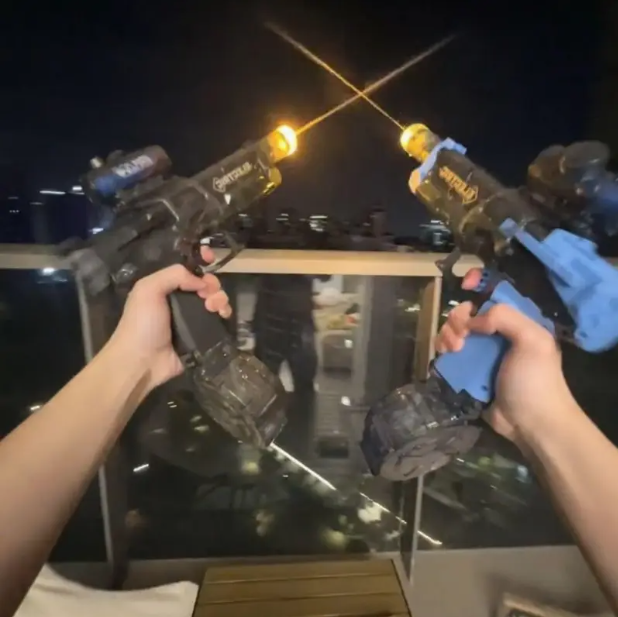 Dual Automatic Electric Water Guns – Long-Range Summer Pool & Outdoor Toy Set