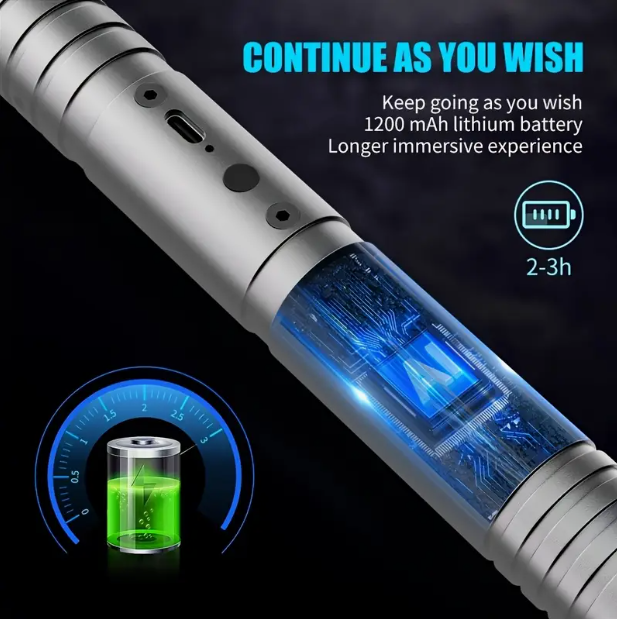 LED Light Sword with 20 Colors & Sound Effects – 2-in-1 Duel Option (2-Pack Required)