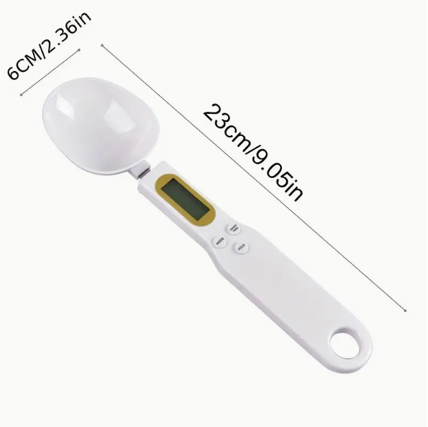 Digital Kitchen Scale Spoon – 0.1 g Precision up to 500 g, LCD Display
