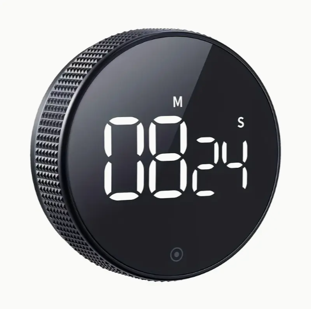 Magnetic Digital Kitchen Timer with LED Display – 0–9999 Minute Alarm Stopwatch