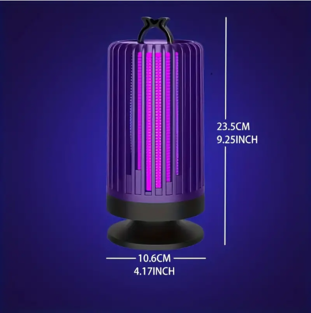 Silent Mosquito Lamp & Indoor Bug Zapper — Quiet Suction & Electric Shock