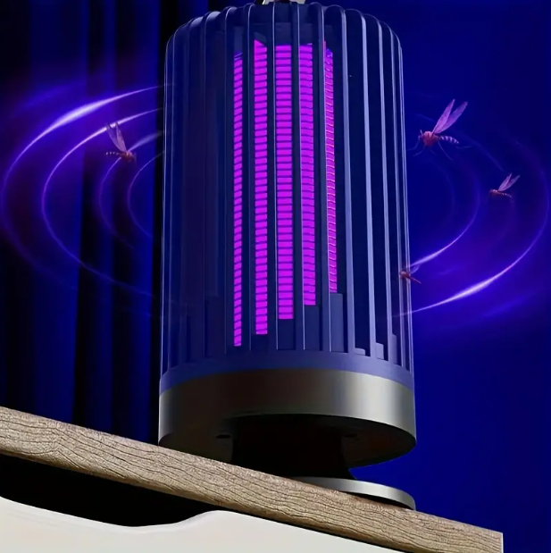 Silent Mosquito Lamp & Indoor Bug Zapper — Quiet Suction & Electric Shock