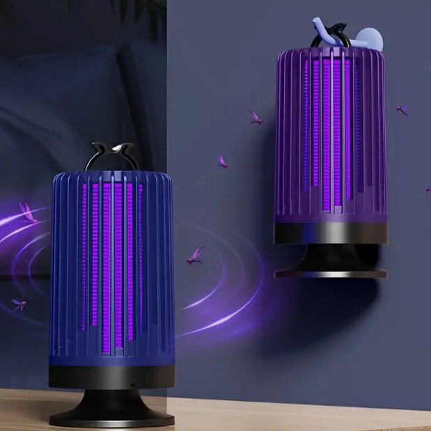 Silent Mosquito Lamp & Indoor Bug Zapper — Quiet Suction & Electric Shock