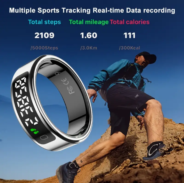 Smart Ring – Waterproof Activity & Notification Tracker