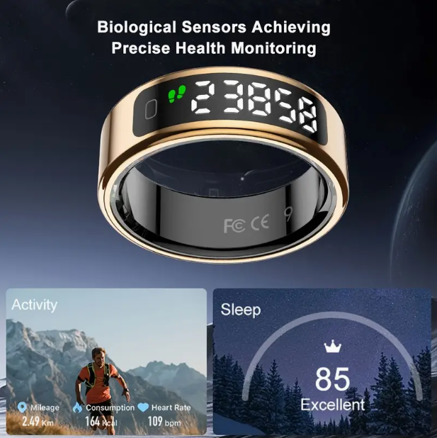 Smart Ring – Waterproof Activity & Notification Tracker