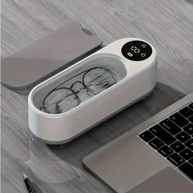 USB Rechargeable Glasses & Jewellery Ultrasonic Cleaner – Portable Vibration Cleaning Machine
