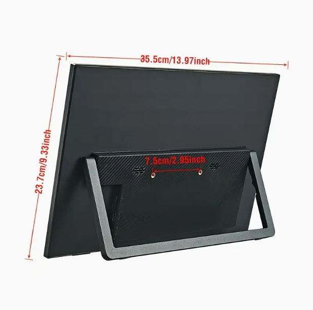 16″ Portable Monitor — 1200p HDR & 16:10 Display for Gaming & Laptop Expansion