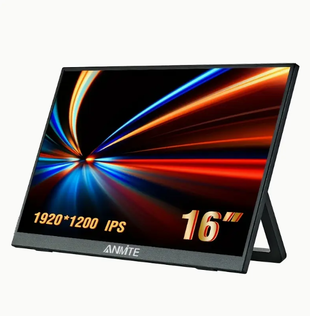 16″ Portable Monitor — 1200p HDR & 16:10 Display for Gaming & Laptop Expansion