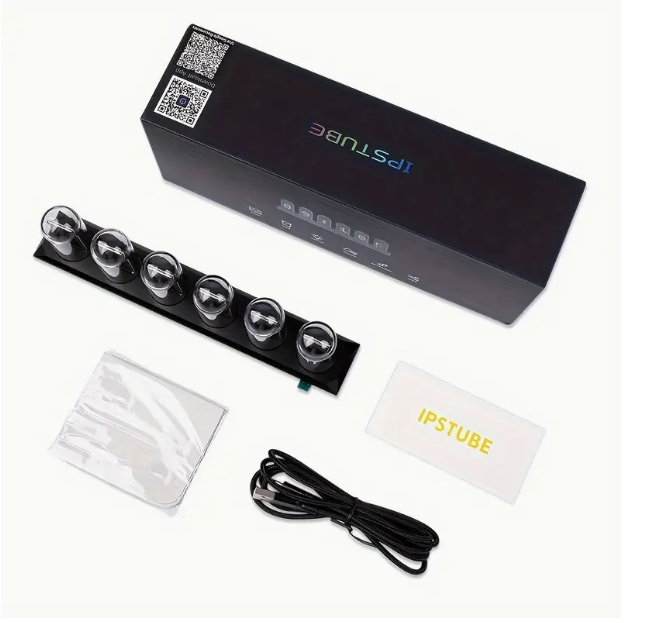 USB‑Powered RGB Clock with IPS Color Screen – Multimedia Display & Nightlight