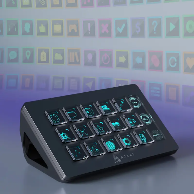 AKP153E Stream Controller (15‑Key Macro Panel) – Desktop Console for Live Streaming & Productivity