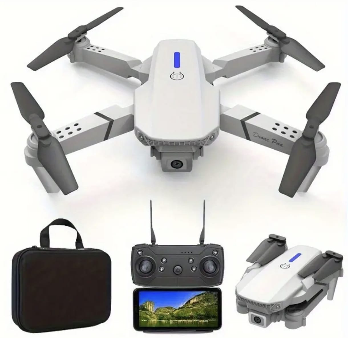 E88 Drone – HD Dual Camera, Foldable Design, Beginner Friendly
