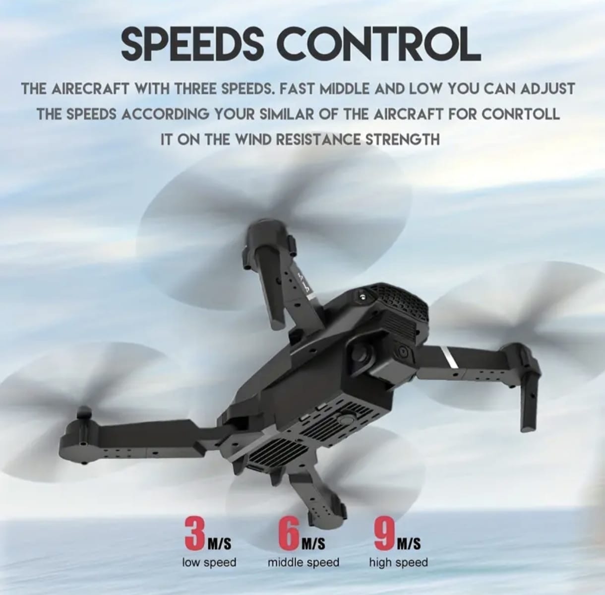 E88 Drone – HD Dual Camera, Foldable Design, Beginner Friendly