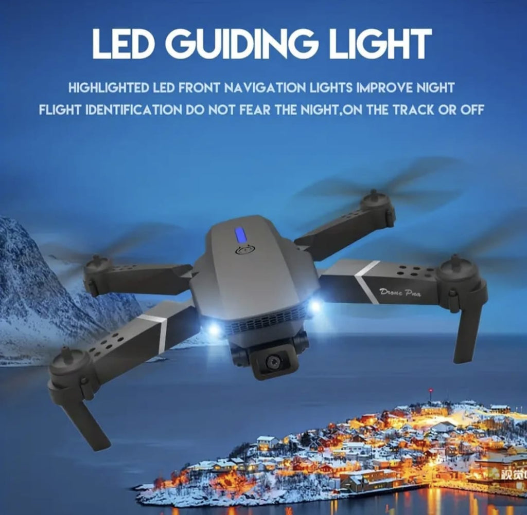 E88 Drone – HD Dual Camera, Foldable Design, Beginner Friendly