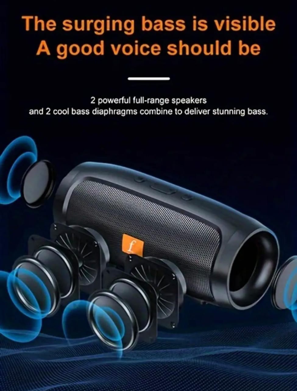 Wireless Dual-Channel Subwoofer Speaker – Loud Surround Bluetooth Sound System