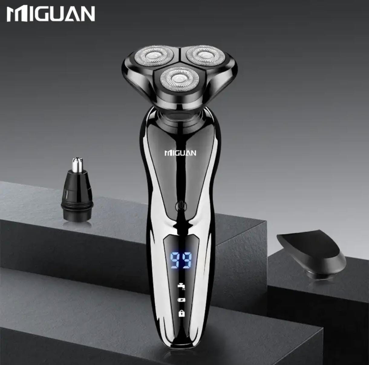 3-in-1 Electric Grooming Kit – Beard, Nose & Precision Trimmer