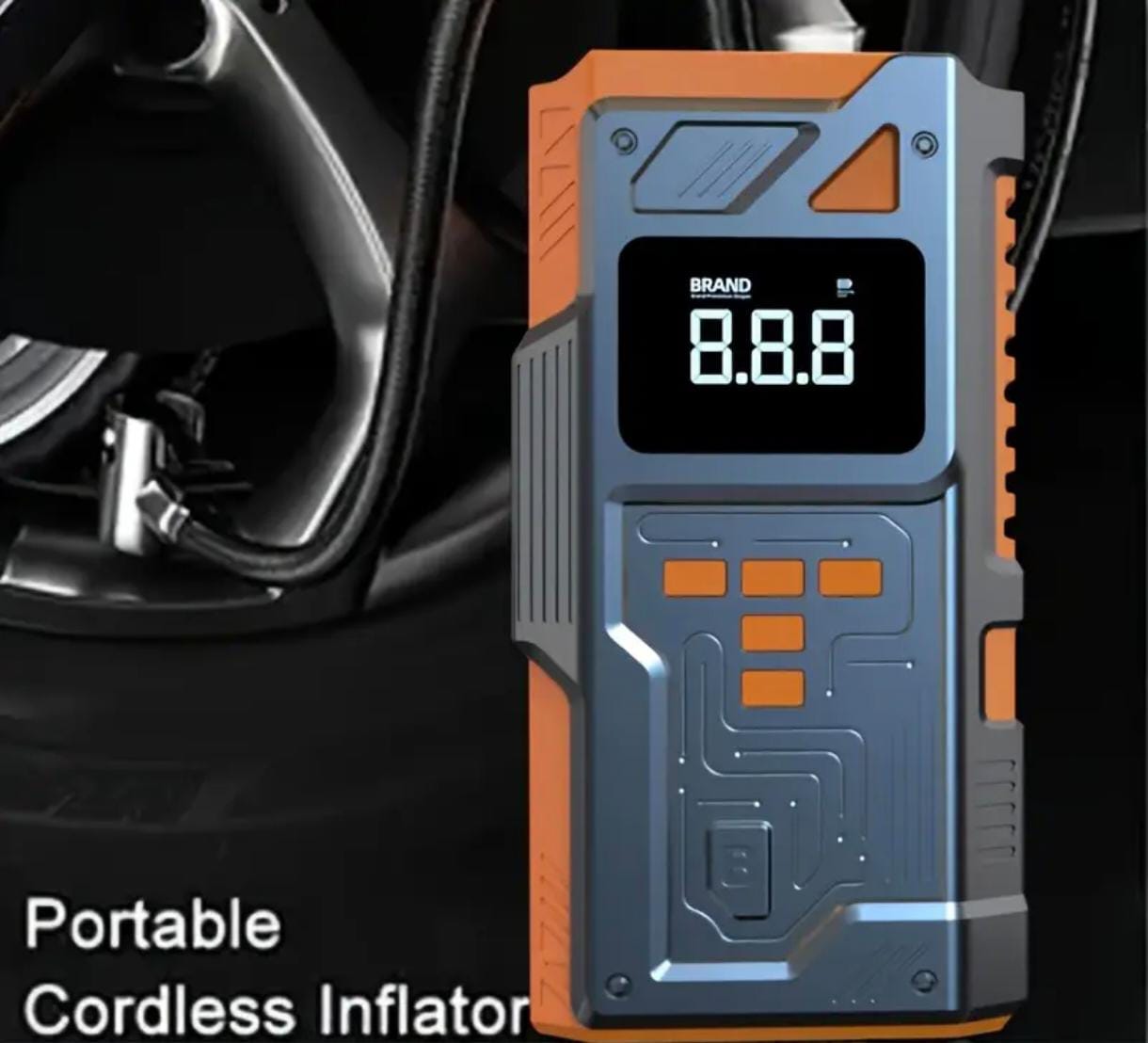 5-in-1 Portable Car Jump Starter & 150 PSI Digital Air Compressor