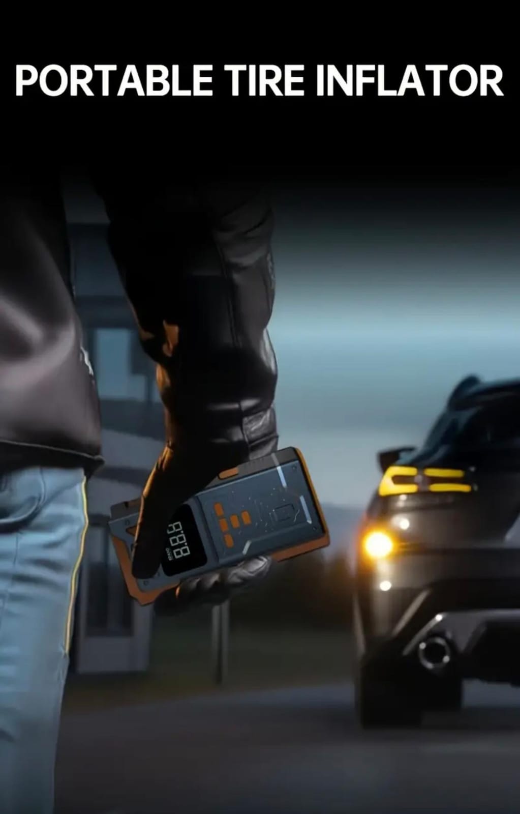5-in-1 Portable Car Jump Starter & 150 PSI Digital Air Compressor