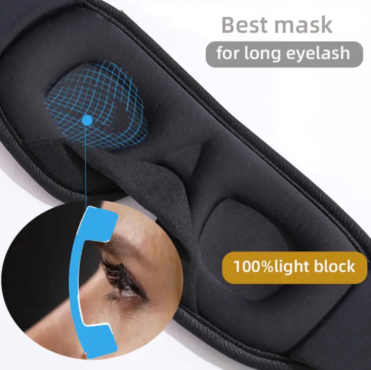 Bluetooth Sleep Mask with Built-In Wireless Speakers