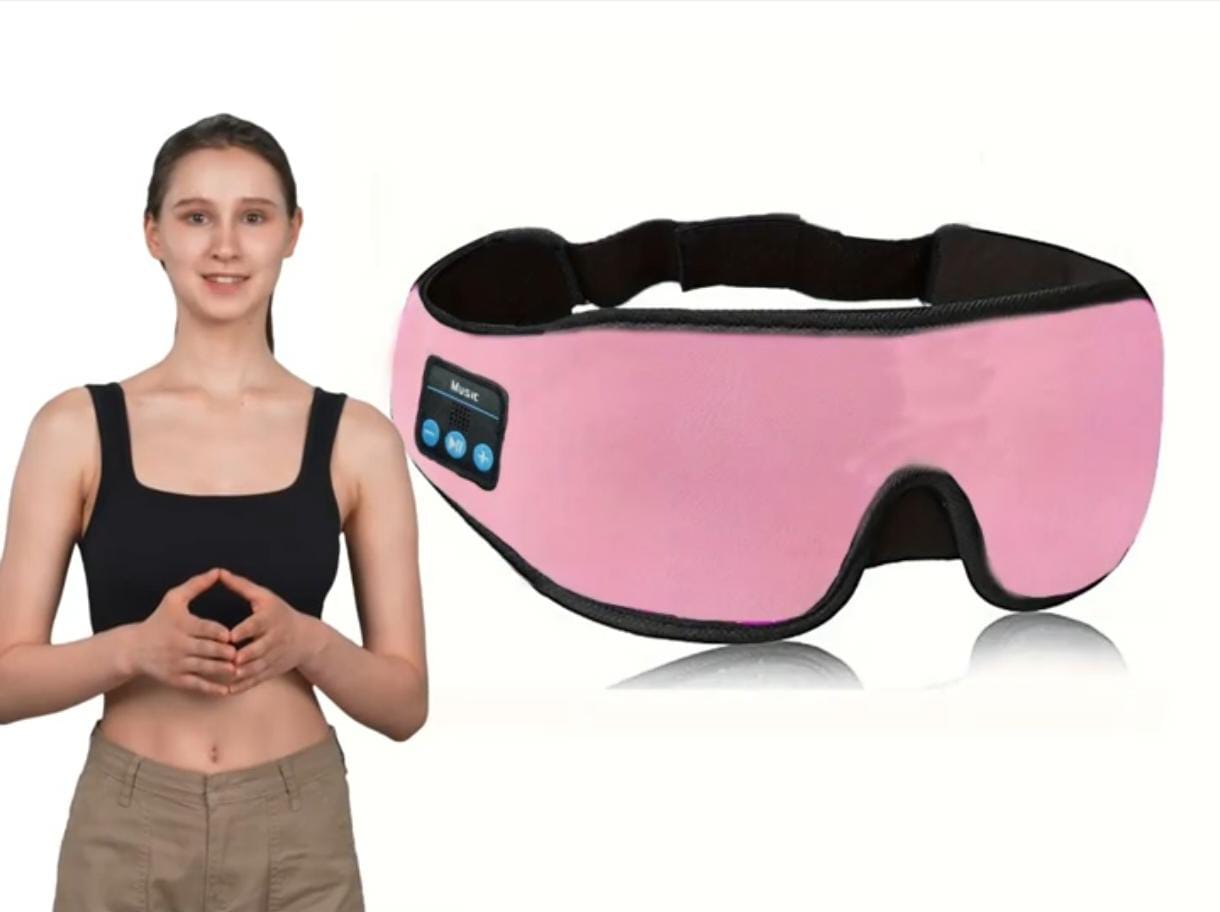 Bluetooth Sleep Mask with Built-In Wireless Speakers