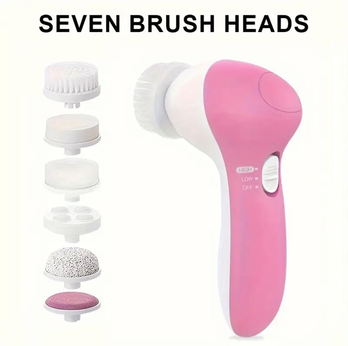 Electric 7-in-1 Facial Cleanser & Massager – Multifunctional Pore Cleaner & Beauty Tool