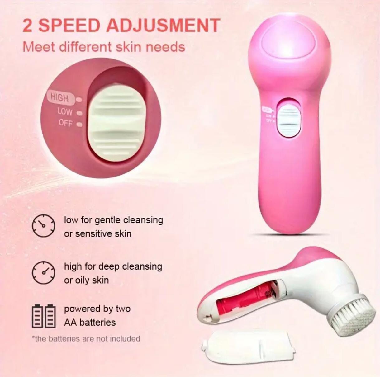 Electric 7-in-1 Facial Cleanser & Massager – Multifunctional Pore Cleaner & Beauty Tool