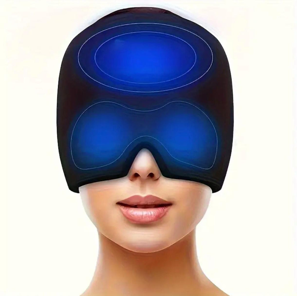 Relief Hat Cooling Gel Cap – Migraine, Puffy Eyes & Tension Head Wrap