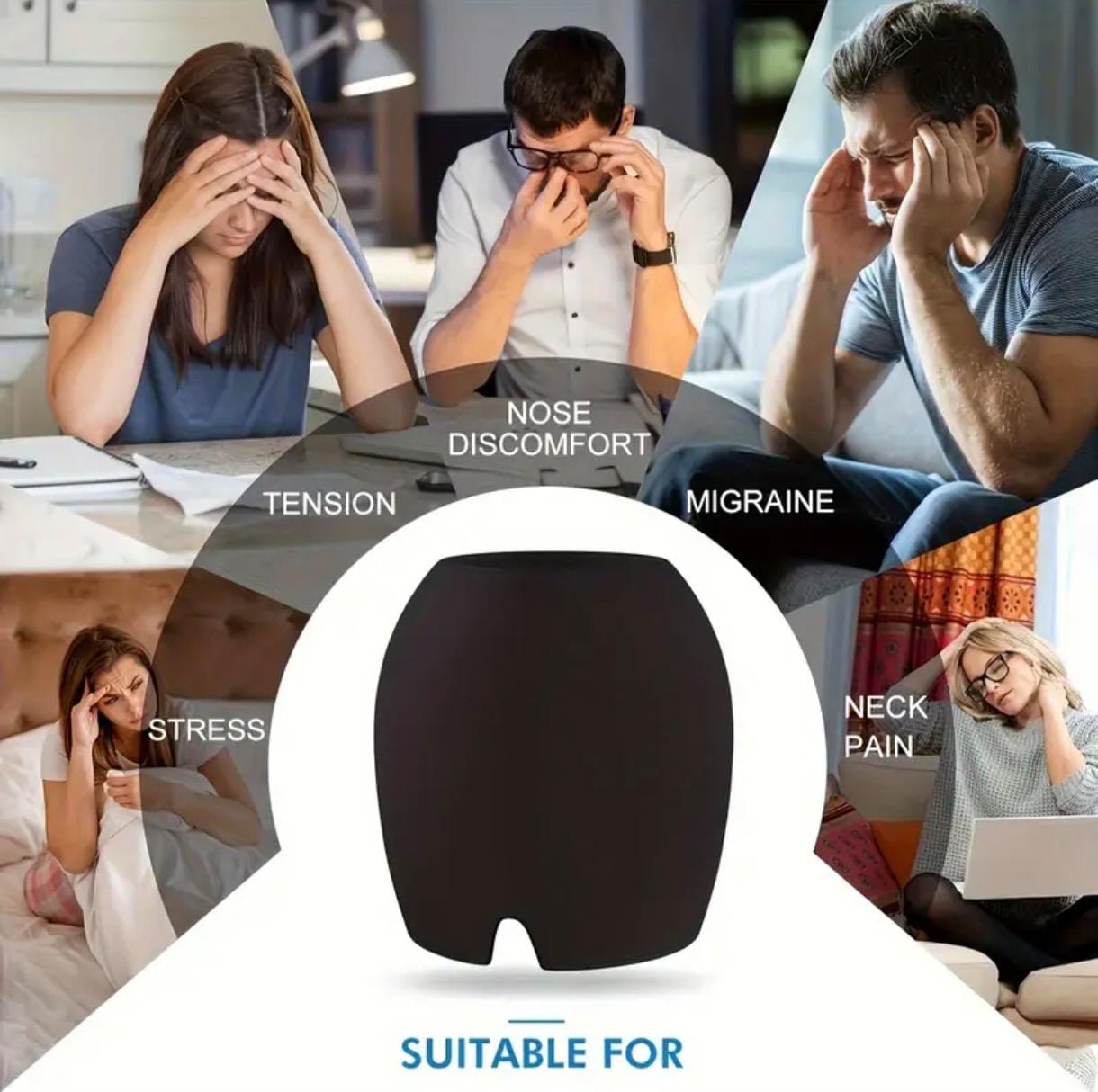 Relief Hat Cooling Gel Cap – Migraine, Puffy Eyes & Tension Head Wrap