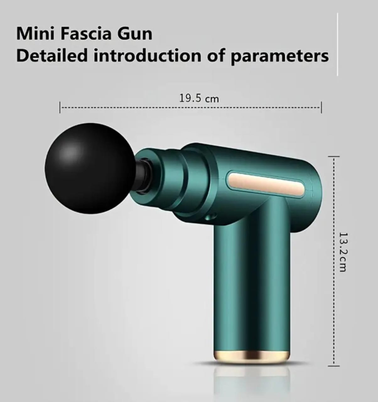 Mini Portable Neck & Body Massager – Rechargeable Fascia Gun, USB Charged, Ergonomic Grip