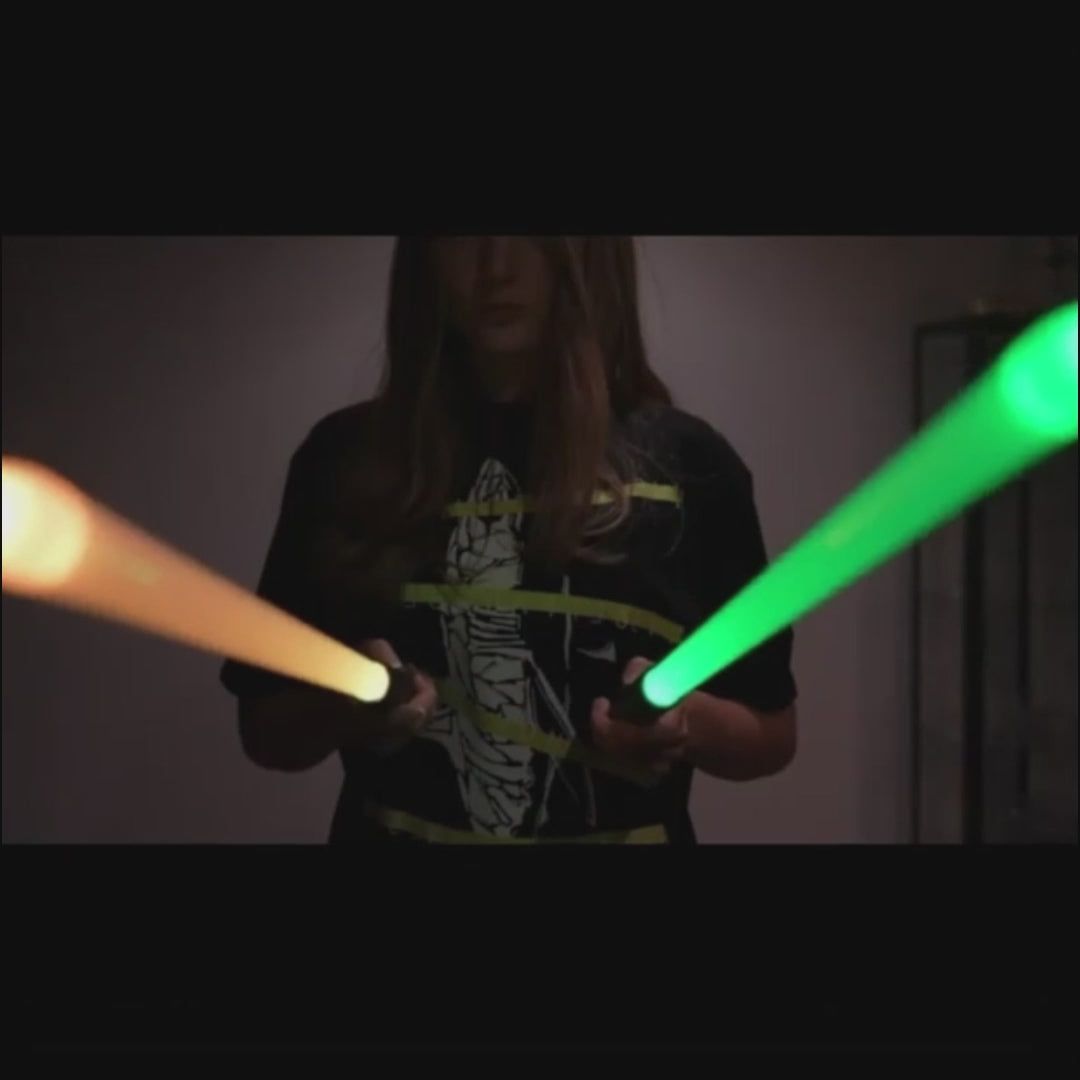 LED Light Sword with 20 Colors & Sound Effects – 2-in-1 Duel Option (2-Pack Required)