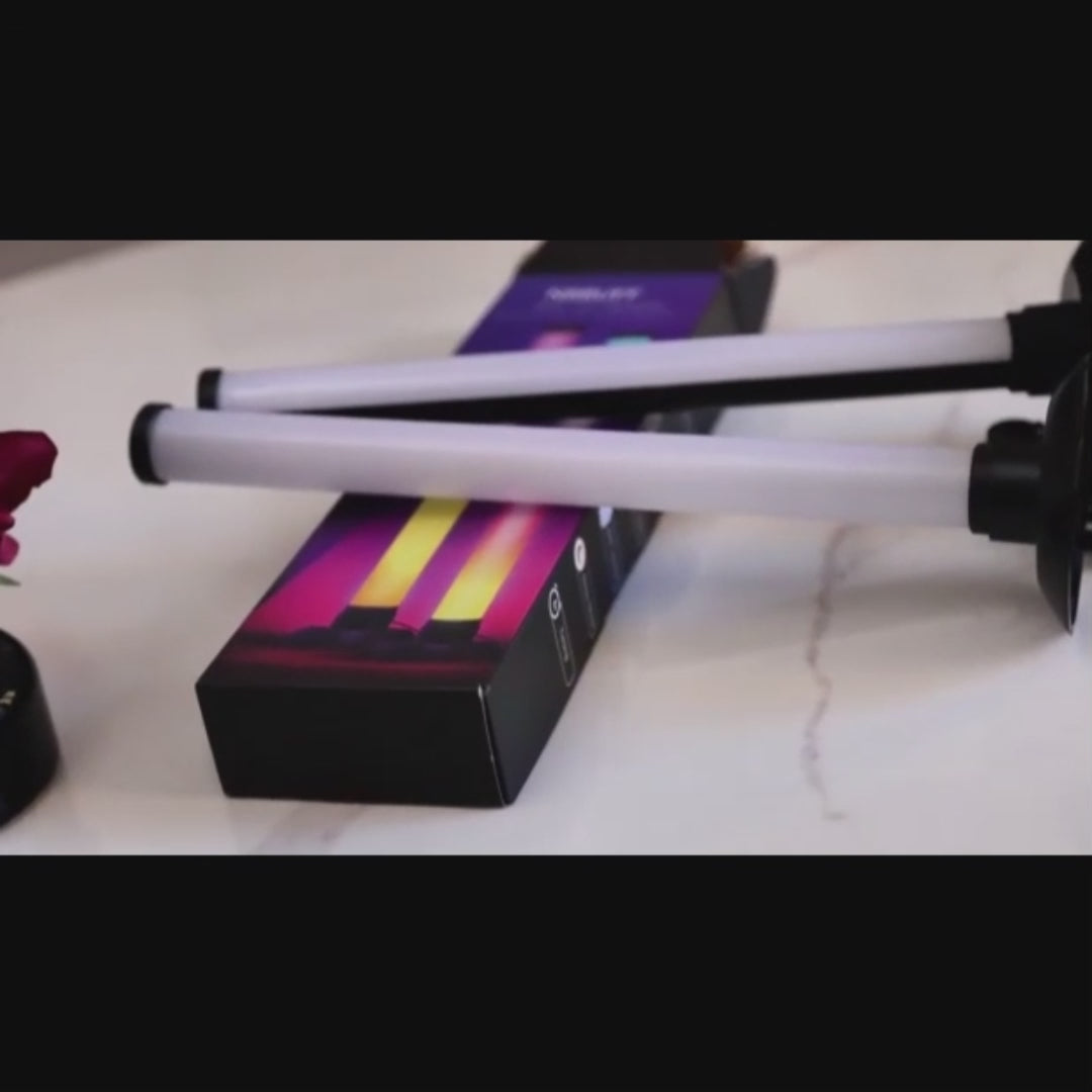 Smart RGB LED Light Bars – Multi Colour, Music Sync & App/Remote Control (2-Piece Set)