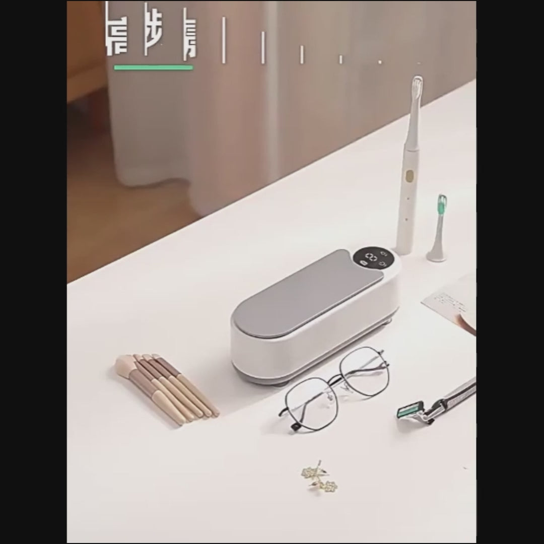 USB Rechargeable Glasses & Jewellery Ultrasonic Cleaner – Portable Vibration Cleaning Machine