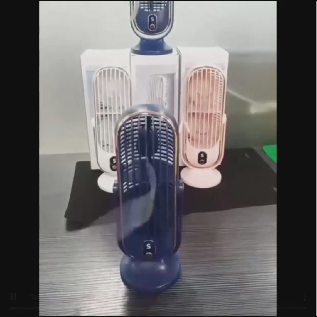 Compact USB Rechargeable Desktop Fan – Portable Fan for Home & Office