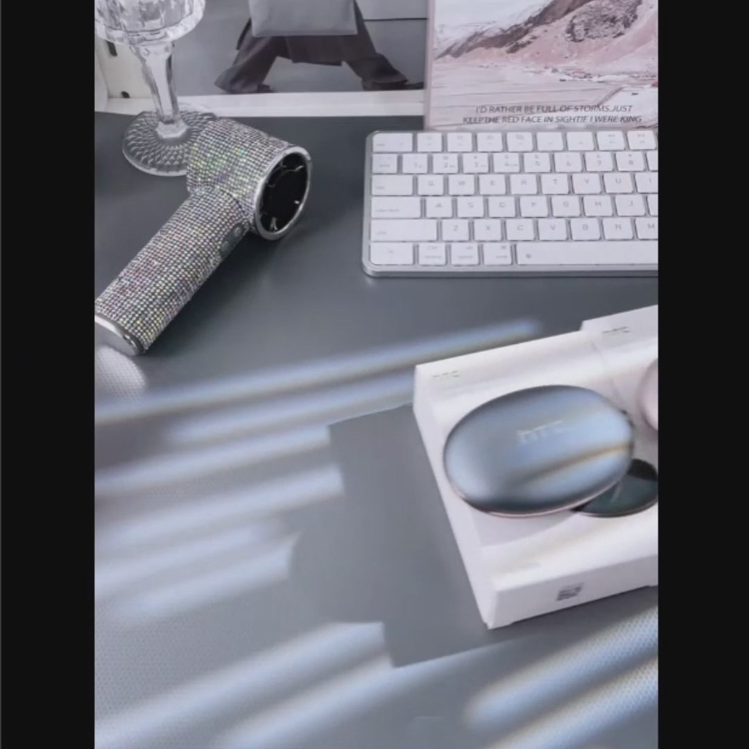 HTC NE35 AI Translation Earbuds – Real-Time Translator, Open-Ear Design, Bluetooth 6.0